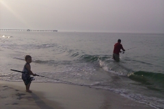 Clint & Luke fishing